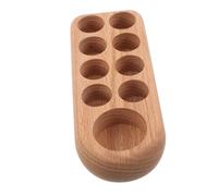 DECORNIJIA Support de Rangement Bois pour Huiles Essentielles Emplacements Organiseur Compact pour Bouteilles Huiles et Vernis à Ongles Étagère Décorative pour Chambre et Salle de Bain