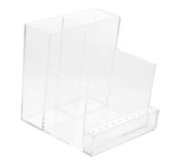 DECORNIJIA Support De Rangement Pour Ponçage Et Polissage Des Ongles Boîte Manucure Avec Visibilité Claire Pour Polissoir Et Têtes De Ponçage Organisateur Pour Outils De Nail Art