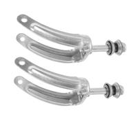 DECORNIJIA Support De Roue Fauteuil Roulant Acier Zingué 2 Pièces 6-8 Pouces Roulements Fonctionnement Fluide Polyvalent Accessoires Fauteuil Roulant Mobilité Et