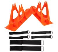 DECORNIJIA Support de Stationnement pour Planche à roulettes de Vélo Garçon et Filles 10-12 Pouces Accessoire de Ski en Plastique Résistant au Froid Orange Adapté aux Sports d'hiver en
