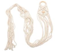 DECORNIJIA Support Mural Guitare Corde de Coton Macramé Résistant et Décoratif Suspendu Polyvalent pour Ukulélé et Guitare Acoustique Adapté Maison et Au Salon