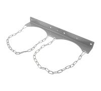 DECORNIJIA Support Mural pour Bouteilles de Gaz Double Position 40l en Acier Inoxydable 201, Support Industriel Robuste pour Fixation de Cylindres Comprimés, Dispositif de Rangement Sécurisé