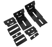 DECORNIJIA Support Mural Réglable pour Barre de Son 8x5x6 Cm en Métal, Lot de 2 Pièces Rail Coulissant, Fixation Stable pour Haut-parleur Audio, Home Cinéma et Installation Murale