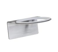 DECORNIJIA Support Mural Sèche-cheveux Acier Inoxydable Rack Salle de Bain sans Perçage Organiseur Stable pour Sèche-cheveux