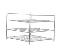 DECORNIJIA Support Tube à Essai Acier Inoxydable Rack Porte-éprouvette Résistant Corrosion pour Laboratoire et Stockage Tubes