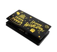 DECORNIJIA Surprise Cash Envelope Wallet with Card Slots Birthday Money Holder for Men Women Compact Elegant Card Money Organizer for Birthday Gifts