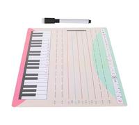 DECORNIJIA Tableau Blanc Effaçable à Sec pour Partitions Musicales Format 296 X 21 CM Surface Haute Définition Portable et Léger Outil Pédagogique pour Cours de Musique et Exercices