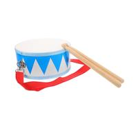 DECORNIJIA Tambour Garçon Fille Bois Portable avec Motif Triangle Instrument de Percussion Musical Éducatif pour Garçon Fille et Tout-Petit Jeu Sensoriel Développement du Rythme Mixte