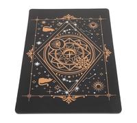 DECORNIJIA Tapis de Découpe Artisanal Motif Cercle A5 Noir, Plaque Double Face Antidérapante, Planche pour Bricolage et Loisirs Créatifs, Accessoire pour Gravure et Couture