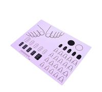 DECORNIJIA Tapis Entraînement Silicone Pour Acryliques Matériau Lavable Et Étanche Pour Pratique Pour Salons Et Débutants Outil Parfait Pour Création De Designs Et Apprentissage Des