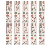 DECORNIJIA Tatouages Temporaires Drapeau Mexique 20 Pcs Autocollants Imperméables pour Fête D’Indépendance Accessoires de Fête Mexicains Petits Tatouages Temporaires pour Garçon et Filles