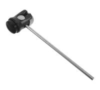 DECORNIJIA Tête de Batte de Pédale de Grosse Caisse en Caoutchouc Noir, Accessoire de Remplacement pour Pédale de Batterie, Solide et Stable pour Percussion Professionnelle