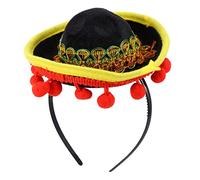 DECORNIJIA -tête Mexicain Mini Coiffe De Carnaval Couvre-chef Décoratif Accessoire De Coiffure Pour Fête