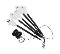 DECORNIJIA Têtes LED Ghosts Pathway Light Étanche Lampe Balise Halloween Extérieur Jardin Pelouse Décoratif