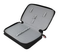 DECORNIJIA Trousse de Rangement Étanche pour Pinceaux de Manucure Pochette Portable avec Poignée Ergonomique Sac Organisateur et Compact pour Outils Ongles Sac de Voyage Pratique pour Nail