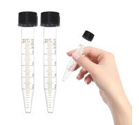 DECORNIJIA Tubes à essai en verre 3pcs 15ml bouchons étanches pour consommables expérimentaux scientifiques laboratoire chimie
