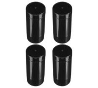 DECORNIJIA Tubes Vides pour Déodorant Distributeur Facile à Utiliser Lot de 4 30g en ABS Noir Design Élégant et Pratique pour Voyage