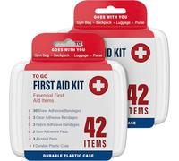 DecorRack Boîte de Pansements 84 Pièces - Kit de Premiers Secours avec Pansements Adhésifs Assortis - Trousse de Soins Compacte pour Maison, Voiture, Voyage & Randonnée (2 Boîte)