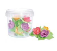 Décors azymes 16 mini roses corolles Scrapcooking