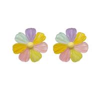 Décors d ' écouteurs de pétales arc-en-ciel, bandes réglables, ornements de fleurs à sept couleurs pour la plupart des écouteurs, sans dommages, accessoires d ' à