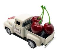 Décors de camion avec de fausses cerises, décorations de camion pour articles de plateau à plusieurs niveaux, décoration de la maison, camionnettes de ferme, décorations de fermes rustiques, plateau à