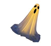 Décors fantômes multi-usages pour les fêtes d'Halloween Base stable Lumières Figurines étranges Affichage de pelouse Décors lumineux Fantôme dur Halloween