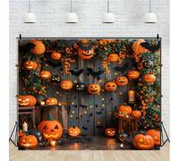 Décors muraux en bois marron pour décorations de fête, bannière, accessoires de fond, Aliments, Halloween, ferme, merci, mis en œuvre, automne MULTI