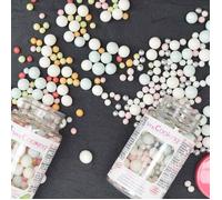 SCRAP COOKING - Pot de Décors Sucrés Spring 80g - Couleurs Pastel - Décorations Printanières en Sucre pour Pâtisserie, Desserts, Gâteaux, Biscuits, Cupcakes, Anniversaires, Pâques - 7447