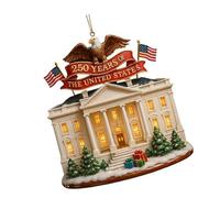 Décors Suspendus De Noël en Résine Ornement Célébration Nationale 250 Ans pour La Saison Ornement en Résine du Patrimoine Culturel