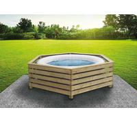 DecorSpa Habillage en bois pour spa gonflable rond et carré - ø 180 cm - 500001.