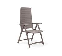 Decorspace Fauteuil "Nardi Darsena" avec accoudoirs et dossier réglable en 4 positions "Made in Italy"