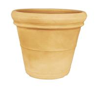 Decorspace Soucoupe pour pot de fleurs rond en résine décoration pour fleurs et plantes Made in Italy (Ø 38,5 pour pot Ø 65 cm, empruneta)