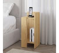 DECORTIE Elos Moderne Table de chevet droite module chêne 27 x 25 x 60 cm