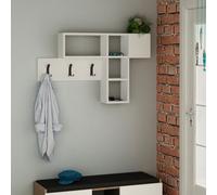 DECORTIE Game Suspension,Portemanteau mural Blanc, 100 x 15 x 61 cm