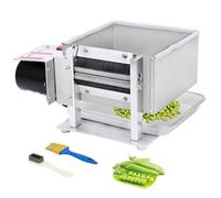 Décortiqueuse de pois commerciale, entièrement automatique, débit de 25kg/h, éplucheuse de pois en acier inoxydable, décortiqueuse électrique de pois et de soja pour restaurant
