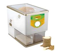 Décortiqueuse de riz domestique, machine à décortiquer et à moudre le riz électrique 500 W, 250-500 g/min, 8 vitesses, bac à son amovible, moulin à grains pour riz brun clair