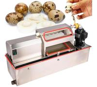 Décortiqueuse d'œufs de caille commerciale 35 kg/h | Machine à éplucher les œufs de caille automatique 25 W | Enlever rapidement les coquilles | Gagnez du Temps et économisez Vos Efforts (silver)