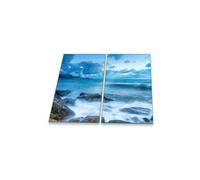 decorwelt | Protection Pour Plaque Induction Plaque de Cuisson 2x30x52 Deco Cuisine Verre trempé Couvercle Plaque de Protection Pour Plan De Travail Cuisson Vitrocéramique