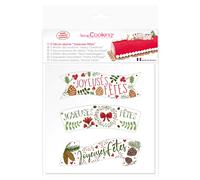 Décors azyme dorés Joyeuses fêtes Scrapcooking