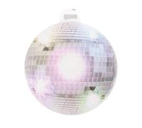 Décos et animations - Décoration murale boule disco argentée 34 cm