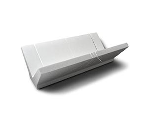 DECOSA Boîte à coupe pour moulures polystyrène - EPS - blanc - 41 x 22,4 x 12 cm - 1 pièce