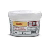 DECOSA Colle Polystyrène - blanc - seau 4 kg - 2 seaux