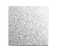 DECOSA Dalle de plafond AP101 - polystyrène - blanc - effet crépi - 50 x 50 cm