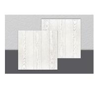 DECOSA Dalle de plafond ATHEN - polystyrène - effet bois-couleur frêne blanc - 50 x 50 cm - 20 sachets (=40 m2)