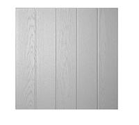 DECOSA Dalle de plafond ATHEN - polystyrène - effet bois-couleur gris clair - 50 x 50 cm - 2 sachets (=4 m2)