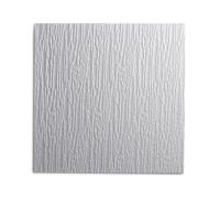 DECOSA Dalle de plafond Hamburg - polystyrène - blanc - effet crépi - 50 x 50 cm - 8 sachets (=16 m2)