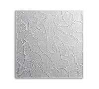 DECOSA Dalle de plafond VALENCIA - polystyrène - blanc - effet crépi - 50 x 50 cm - 10 sachets (=20 m2)