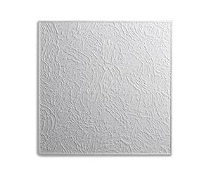 DECOSA Dalle de plafond VIENNE - polystyrène - blanc - effet crépi - 50 x 50 cm - 10 sachets (=20 m2)