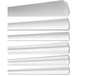 DECOSA Kit moulure B7 - polystyrène - blanc - 50 x 50 mm - longueur 1,5 m - 10 pièces (=15 m)