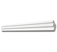 DECOSA Moulure pour ruban LED G36 (Kristine) - polystyrène - blanc - 38 x 48 mm - longueur 2 m - 10 pièces (=20 m)
